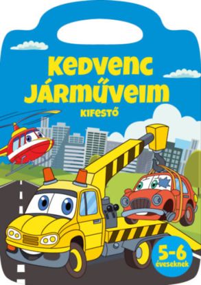 Kedvenc járműveim kifestő - 5-6 éveseknek