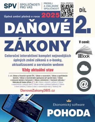 Daňové zákony 2025 (Díl 2.)