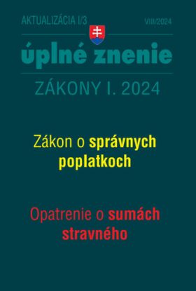 Aktualizácia I/3 / 2024- daňové a účtovné zákony
