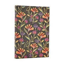 18 mesačný diár 2025/2026 Wild Flowers Mini HOR Paperblanks