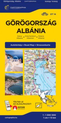 Görögország, Albánia autótérkép