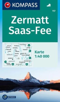 Zermatt, Saas-Fee 117 - 1:40 000