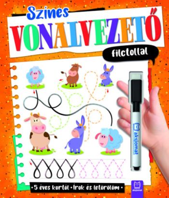 Színes vonalvezető filctollal - Írok és letörlöm - 5 éves kortól