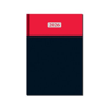 Denný diár A5 2026 MILANO červeno2026čierny