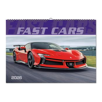 Nástenný kalendá 2026 Fast cars