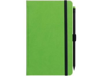 Notes zelený s gumičkou a ceruzkou