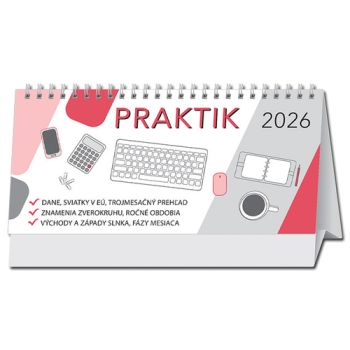 Stolový kalendár 2026 Praktik stĺpcový