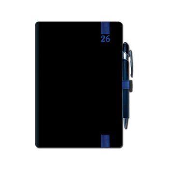Týždenný diár A5 2026 ELASTIC blue