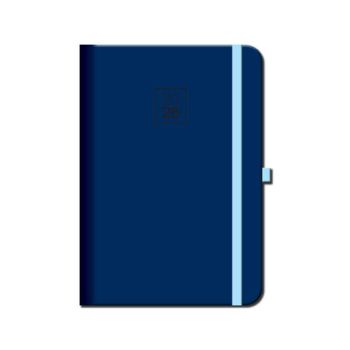 Týždenný diár A5 2026 FLORENCIA navy s gumkou
