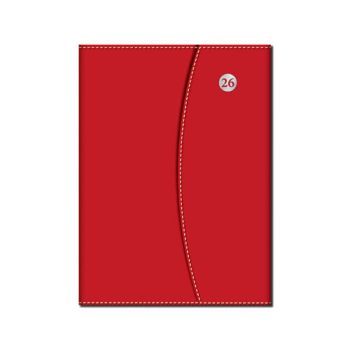Týždenný diár A5 2026 MAGNETIC červený