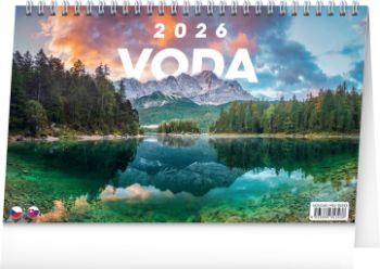 Stolový kalendár 2026 Voda CZ/SK 2026, 23,1 x 14,5 cm