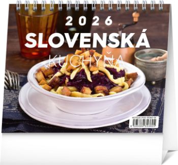 Stolový kalendár 2026 Slovenská kuchyňa 2026, 16,5 x 13 cm