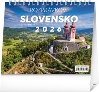 Stolový kalendár 2026 Rozprávkové Slovensko 2026, 16,5 x 13 cm