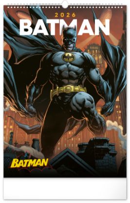 Nástenný kalendár 2026 Batman Dark 2026, 33 x 46 cm