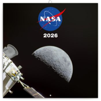 Poznámkový kalendár 2026 NASA 2026, 30 x 30 cm