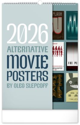 Nástenný kalendár 2026 Alternative Movie Posters 2026, 33 x 46 cm