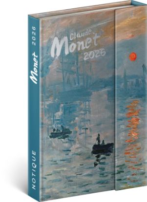 Týždenný magnetický diár Claude Monet 2026, 11 x 16 cm