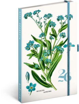 Planbook diár/notes Herbár 2026, 13 x 21 cm