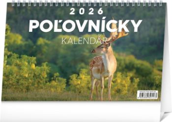 Stolový poľovnícky kalendár 2026 2026, 23,1 x 14,5 cm