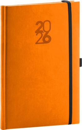 Týždenný diár Aprint Top 2026, oranžový, 15 x 21 cm