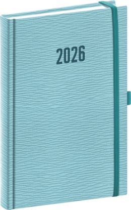 Denný diár Rivoli 2026, svetlomodrý, 15 x 21 cm