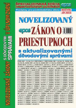 Novelizovaný zákon o priestupkoch 13/2025