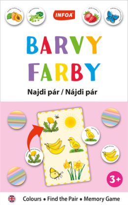 Výuková hra (krabička) - Najdi pár - Barvy/ Farby (CZ/SK vydanie)