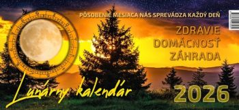Lunárny kalendár 2026 stolový kalendár