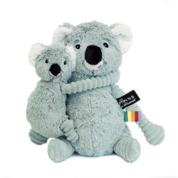 PTIPOTOS Plyšová koala Trankilou mätová - mama s bábätkom