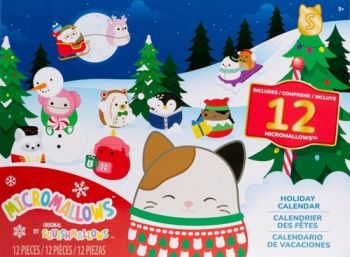 SQUISHMALLOWS Micromallows Adventný kalendár – 12 ks