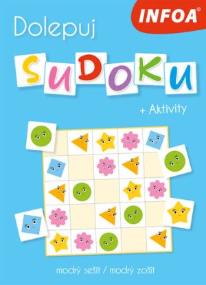 Dolepuj sudoku + Aktivity - modrý sešit / modrý zošit (CZ/SK vydanie)