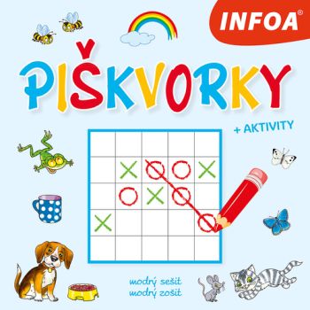Piškvorky + Aktivity - modrý sešit / modrý zošit (CZ/SK vydanie)