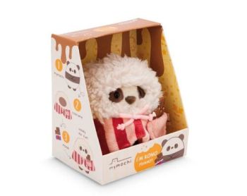 NICI plyš MyMochi Panda Kono v kostýme popcorn s čokoládou