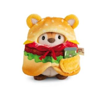 NICI plyš MyMochi Tyger Tiggy v kostýme hamburger a uhorkou