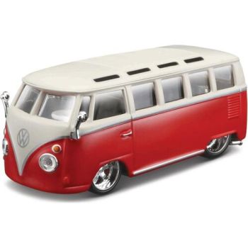 Bburago 1:32 Volkswagen Van Samba Red-White