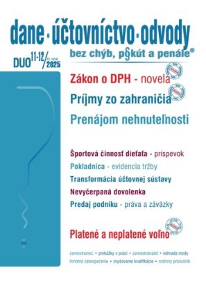 DUO č. 11-12 / 2025 - Zákon o DPH po novele