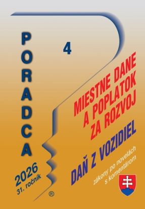 Poradca 4/2026 - Zákon o miestnych daniach s komentárom