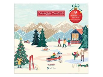 Yankee Candle Vianočný set 9x VOTÍVNA SVIEČKA V SKLE