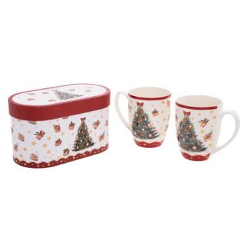 Sada 2 klasických hrnčekov 360 ml CHRISTMAS TREE 3