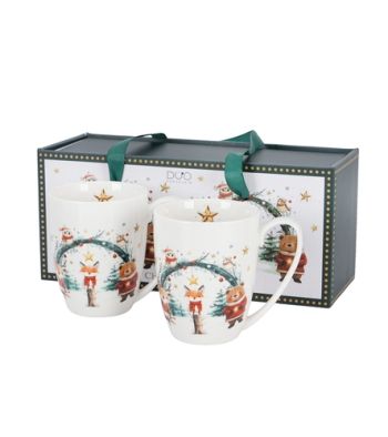 Sada 2 klasických hrnčekov 360 ml v darčekovej krabičke CHRISTMAS CUTIES 2
