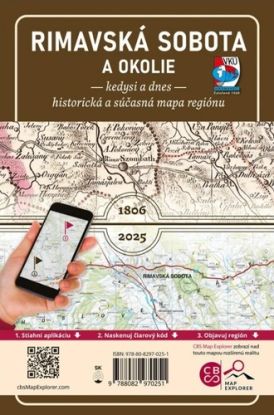 Porovnávacia mapa Rimavská Sobota a okolie - kedysi a dnes