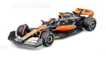 Bburago 1:24 RACE Formula F1 - McLaren F1 Team MCL38 (2024) #4 (Lando Norris) - Hard case