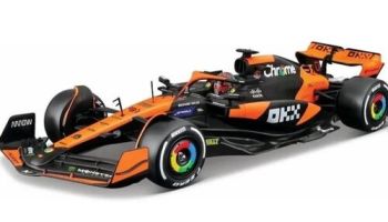 Bburago 1:24 RACE Formula F1 - McLaren F1 Team MCL38 (2024) #81 (Oscar Piastr) - Hard case