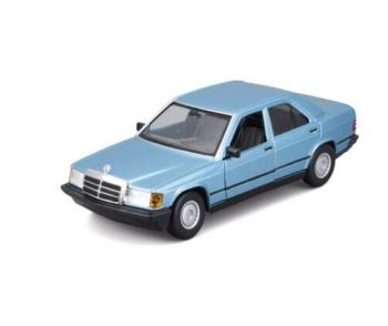 Bburago 1:24 Plus - 1987 Mercedes-Benz 190E - Diamond Blue