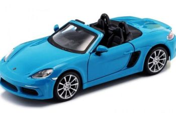 Bburago 1:24 Plus Porsche 718 Boxster Blue