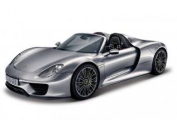 Bburago 1:24 Plus Porsche 918 Spyder Metallic Grey