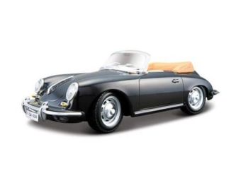 Bburago 1:24 Porsche 356 B Cabriolet Black