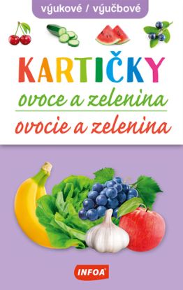 Výukové kartičky (krabička) - Ovoce, zelenina / Výučbové kartičky - Ovocie a zelenina (CZ/SK vydanie)