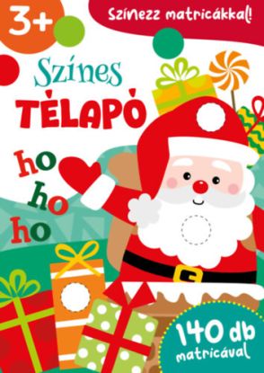 Színes Télapó - Színezz matricákkal! - 140 db matricával