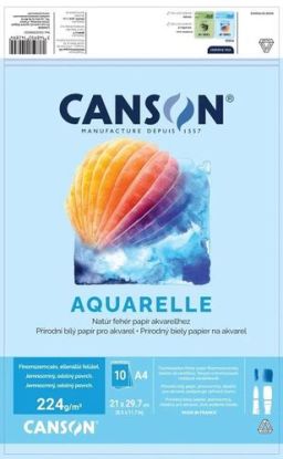 CANSON  blok na akvarel A4 224g 10 listov